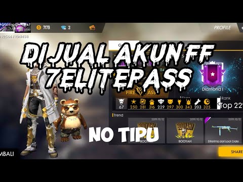 JUAL AKUN FREE FIRE 7 ELITE PASS | bantu teman