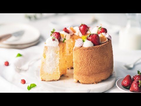 Chiffon Cake Tutorial & With Yogurt Cream Filling:; How To Solve Common Chiffon Problems