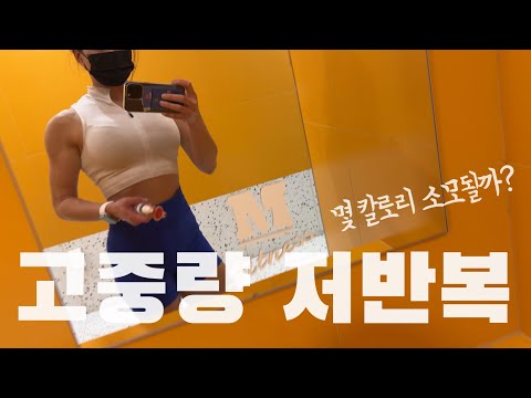 고중량 저반복 운동도 살이 빠질까? | 일반인 여자 헬스 독학 [vlog]