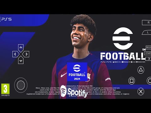 EFOOTBALL PES 2024 PPSSPP ORIGINAL PS5 On Android& ISO BEST Graphics Offline