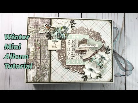 Chipboard Frame Mini Album Tutorial | Simple Stories | Simple Vintage Winter Woods Collection 2023