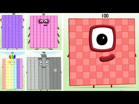 Meet The Numberblocks! - Play Quiz, Counting, Learn To Draw Numbers 60 - 100 -  Kids Learning Game