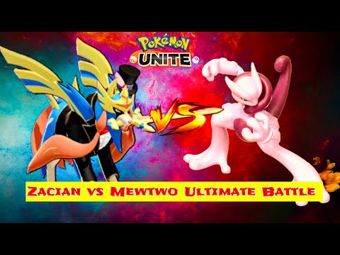 Zacian vs Mewtwo X Ultimate Battle 💥|| Pokemon unite