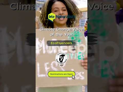 Climate Change Voice of the Year - WeNaturalists Awards 2023