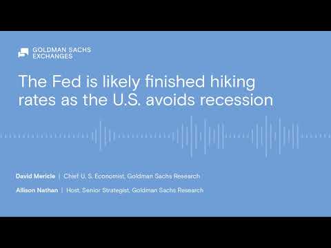 The Fed is likely finished hiking rates as the US avoids recession