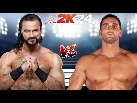 WWE 2K24 DREW MCINTYRE VS. KEN SHAMROCK LAST MAN STANDING MATCH FOR THE WWE HEAVYWEIGHT CHAMPIONSHIP