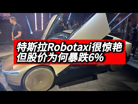 特斯拉Robotaxi很惊艳，股价暴跌原因分析