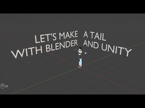 【3D MODELLING】 Making a Tail in Blender and Unity!