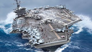 世界最大の航空母艦が致命的な嵐に揺られ、そしてこうなった...。