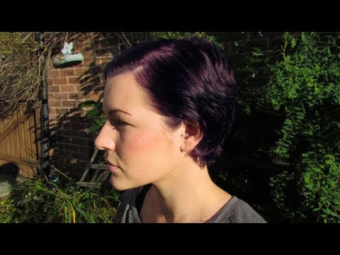 Hair Dying Video: a purple pixie?