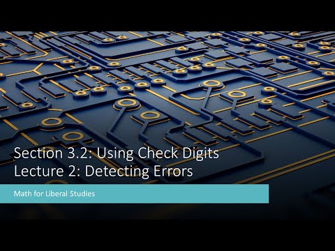 Math for Liberal Studies - Lecture 3.2.2 Detecting Errors