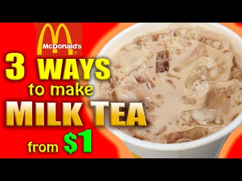 3 WAYS to make MILK TEA from $1 at McDonalds -Drink Hack Ideas for Delicious Milk Tea Drink Beverage