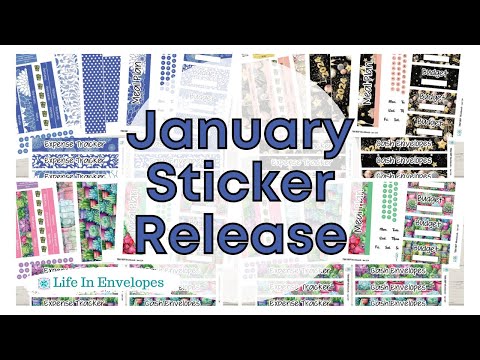 January Sticker Release /  TBM BBP Workbook / Universal 7x9 and 8.5x11 / The Classic Happy Planner