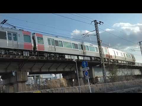 瀬戸大橋線　227系　Urara 　普通列車　岡山駅から発車して大元駅方面へ　