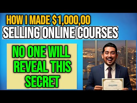 How I Made $100,000 Selling Online Courses!(secret tips and tricks)