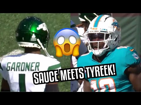 Sauce Gardner Vs Tyreek Hill & Jaylen Waddle 🔥 WR vs CB | Dolphins Vs Jets Highlights 2022