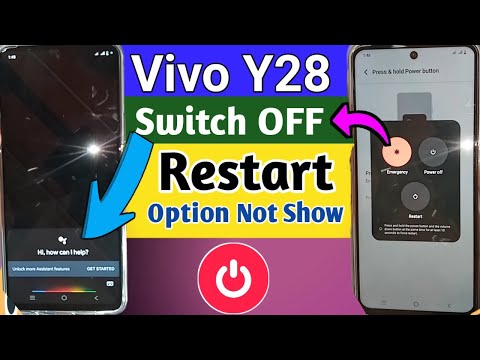 Vivo Y28 power off Restart option not show