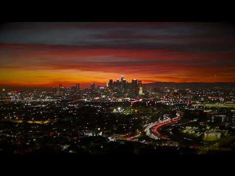 Best Drone Filming: NIGHT B-ROLL SHOOT - Twilight Lights Downtown Los Angeles