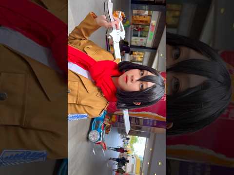 Attack on Titan-Mikasa Akkāman。           #cosplay #cos #anime #二次元 #anime #cosplayer