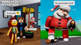 SANTA ROBANDO EN BROOKHAVEN MOMENTOS DIVERTIDOS (ROBLOX)