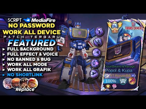 Script Skin Popol & Kupa Transformers No Password Mediafire | Full Effect & Voice - Latest Patch