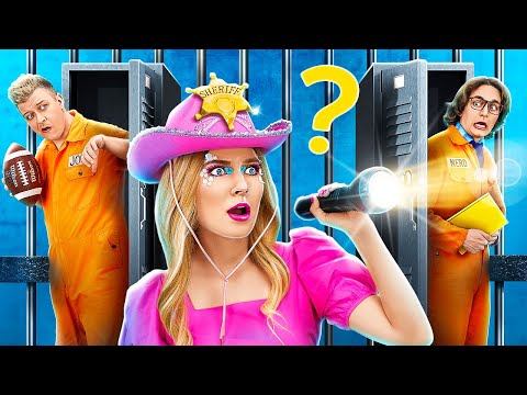 JOCK vs NERD in Barbie Jail! Funny & Relatable Relationship Moments