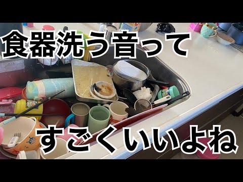 【キッチンリセット】ただ大量の洗い物をするだけ【ASMR】