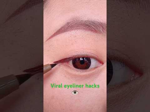 Viral eyeliner hacks 👁️#viralhack #viraleyelinerhack #eyeliner #shorts #hacks