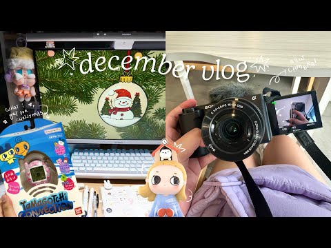 december_vlog 🎄 unboxing new camera, what i got for christmas, cafe dates, journaling & new stickers