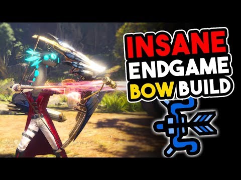 MHW NEW *INSANE* End Game BOW BUILD - Monster Hunter World