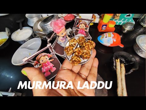 Miniature murmura laddo recipe|मुरमुरे के लडडू|Sweet Puffed Rice balls recipe|#murmuraladdu #murmura