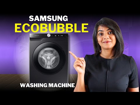 👆Samsung AI Ecobubble Washing Machine Demo and review