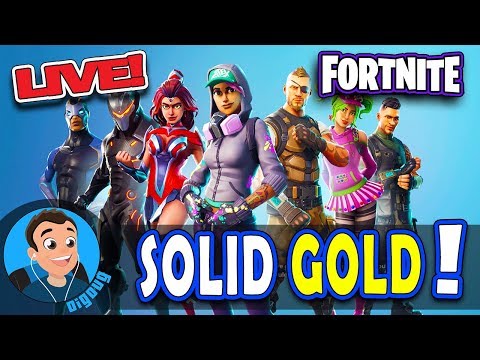 Fortnite with Fans!! Come Play Fortnite's New Solid Gold Game Mode LIVE!