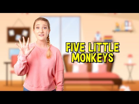 5 Little Monkeys | Toddler Counting | Children Nursery Rhyme Baby Song | Miss Sarah Sunshine