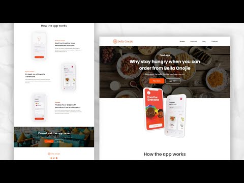 Build A Responsive Food Delivery Website Using HTML CSS and JavaScript