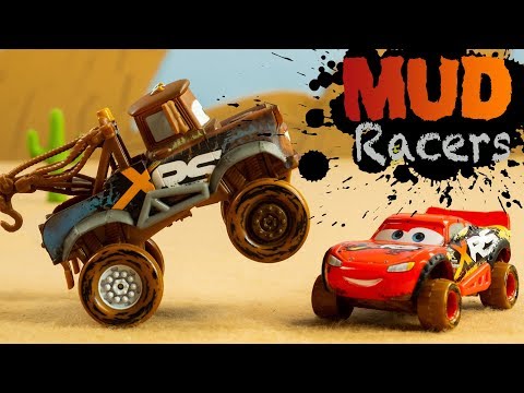 Disney Cars XRS Xtreme Racing Series Mud Racers suspensions McQueen Toys STOP MOTION Animation