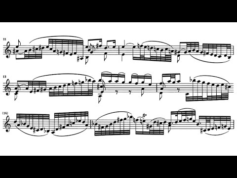 Johann Sebastian Bach - Violin Sonata No. 2 in A Minor, BWV 1003 (1720) [Score-Video]