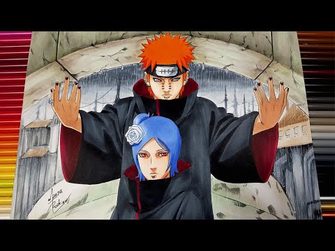 Drawing PAIN and KONAN | NARUTO #NARUTUBRO