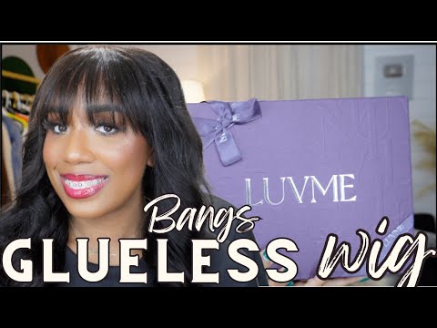 LUVEME | Glueless wig | Breathable Cap Loose Wave 5x5 Closure | Glueless wig with bangs