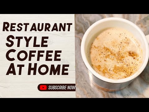 Restaurant Style Coffee At Home.