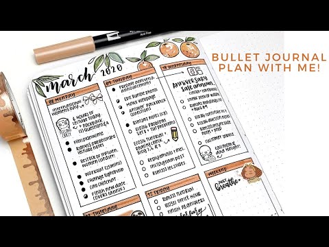 Bullet Journal Plan With Me : Oranges Oranges Oranges