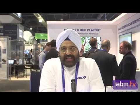 Amagi CEO talks to IABM TV on 4K UHD playout from the cloud.