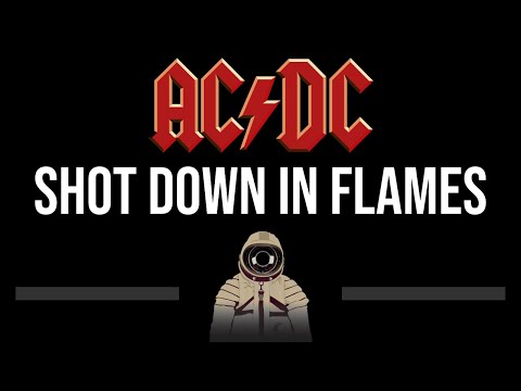 ACDC • Shot Down In Flames (CC) 🎤 [Karaoke] [Instrumental]