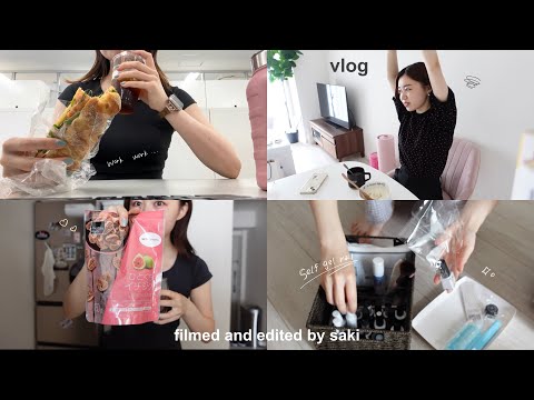 vlog)週6で働く繁忙期社会人の日常😵‍💫💦暑さに負けない健康な食生活🥗❤️‍🔥スーパーフード.セルフジェルネイル購入品.ピラティス