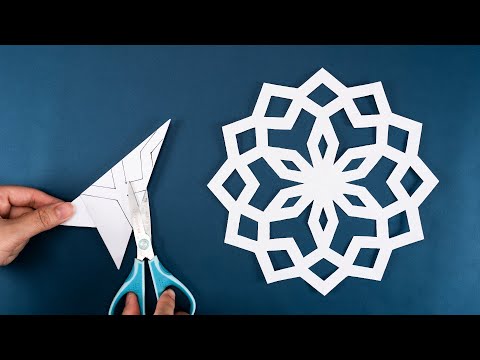 How to make Snowflakes out of paper - Christmas Ornaments - Paper Snowflake #49