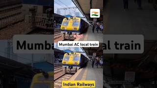 Mumbai Suburban AC bombardier locomotive train #shortsfeed #actrain #bombardier #mumbailocaltrain