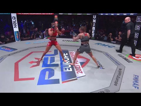 One, two, BANG! 💥 Absolutely brutal from Dakota Ditcheva! #MMA #PFL #Shorts