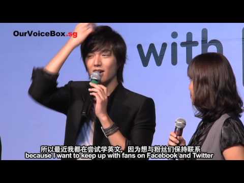 [ENG SUB] Lee Min Ho Meet and Greet Session@ Marina Bay Sands