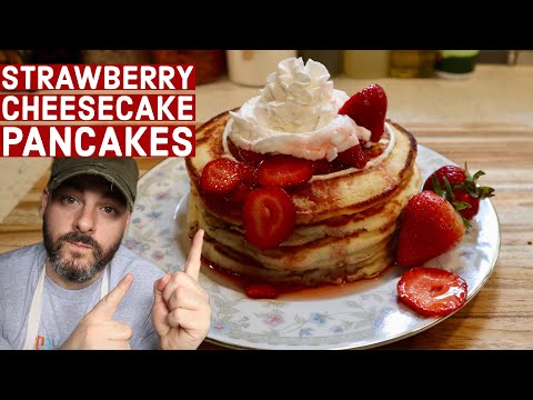 My Strawberry Cheesecake Pancakes