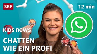 SRF Kids News: 15 Jahre WhatsApp – Chatten & Emojis | Kindervideos